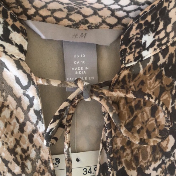 H&M Snakeskin Print Dress NWT - Picture 3 of 4